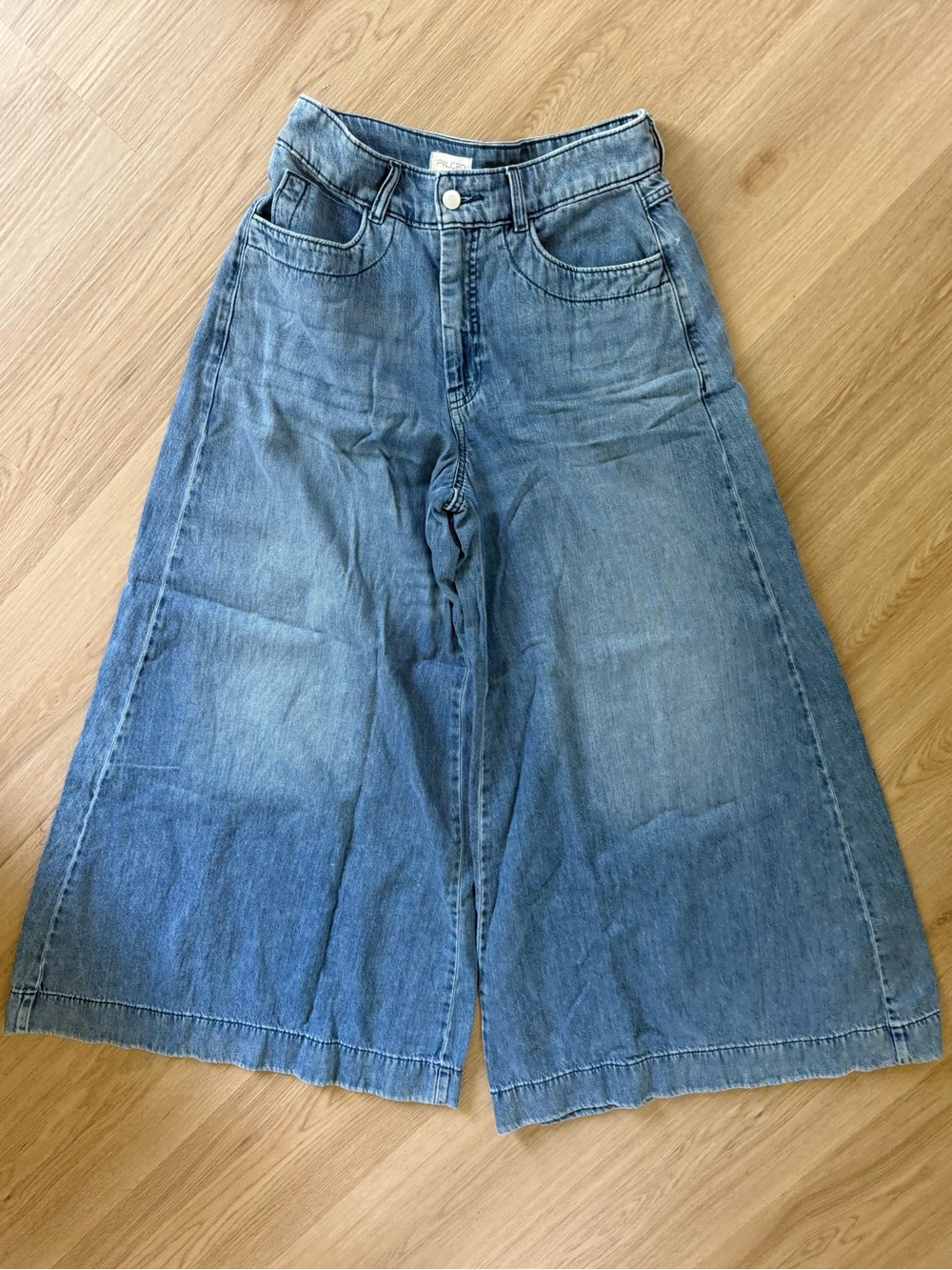 Anthropologie Pilcro Mid Rise Super Baggy Wide Leg Jeans Sz 28 - Picture 2 of 5
